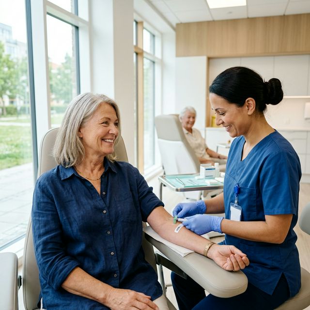 Spokojne pobieranie krwi w nowoczesnej klinice - profilaktyka bez strachu