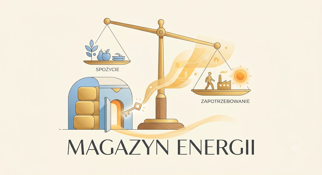 Ilustracja pokazująca tłuszcz jako magazyn energii.