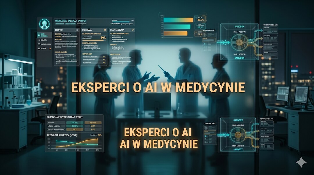 Panel ekspercki dyskutujący o zastosowaniu AI w medycynie