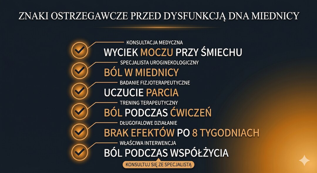 Lista sygnałów alarmowych w formie graficznej z polskimi podpisami na ciemnym tle