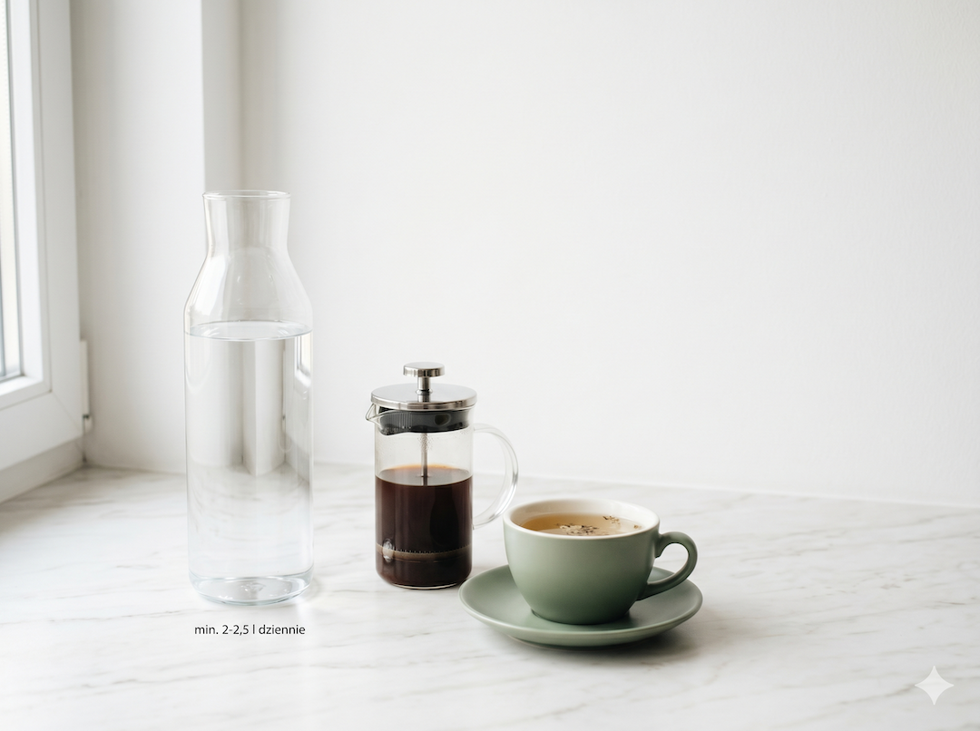 Woda, kawa i herbata jako dozwolone płyny w oknie postu — hydratacja przy IF