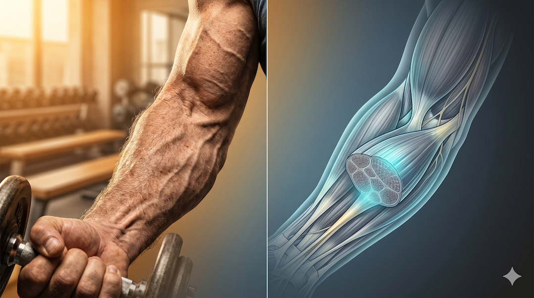 Porównanie aktywnej masy mięśniowej i anatomii mięśnia — ryzyko sarkopenii po 50-tce