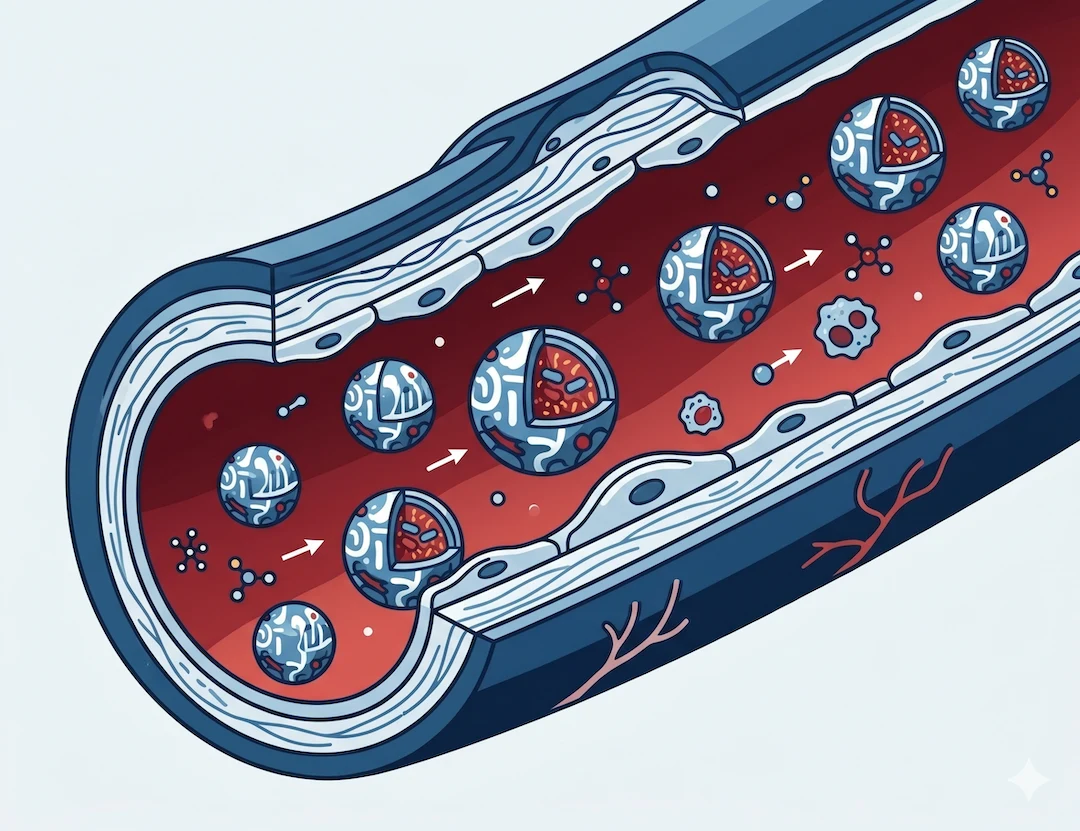 Grafika DNA z symbolem serca — Lp(a) jako genetyczny marker ryzyka
