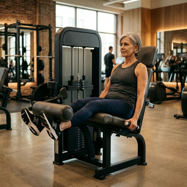 Prostowanie nóg siedząc