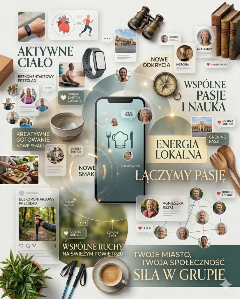 Aktywne ciało i wspólne pasje - kompleksowa wizualizacja korzyści z technologii dla seniorów
