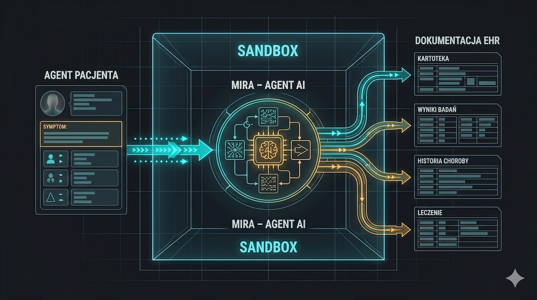 Schemat działania środowiska sandbox EHR systemu MIRA