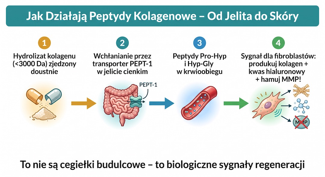 Kolagen i sygnały: jedyne peptydy z twardymi dowodami po 50-tce
