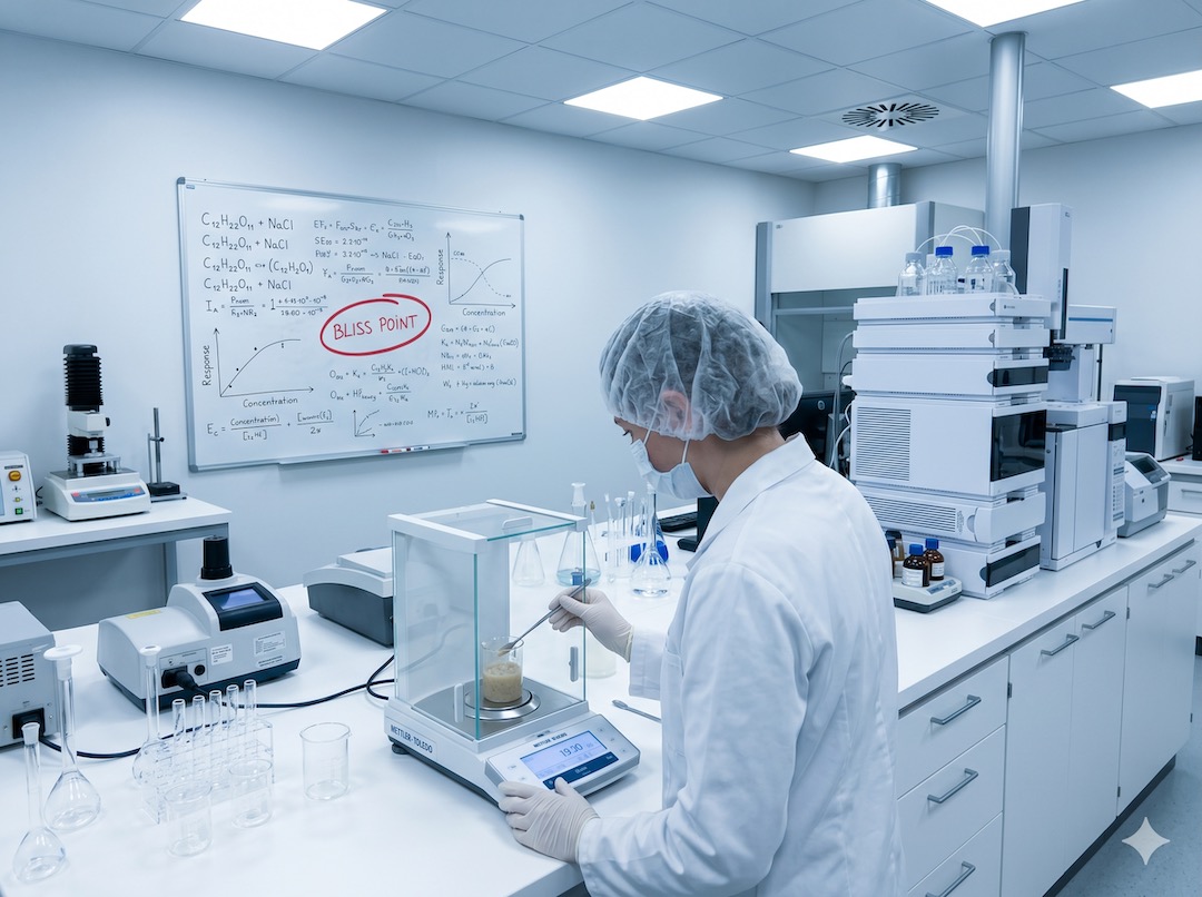 Laboratorium żywnościowe z precyzyjnie ważonymi składnikami