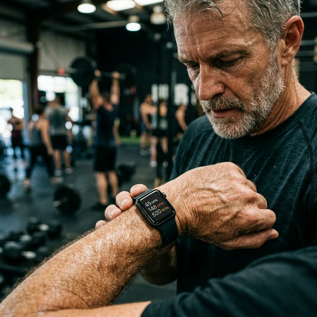 Sprawdzanie wyników na zegarku fitness