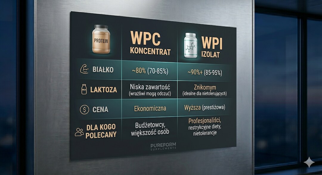 Tabela porównawcza WPC i WPI z kluczowymi parametrami i opisami po polsku, ciemne tło